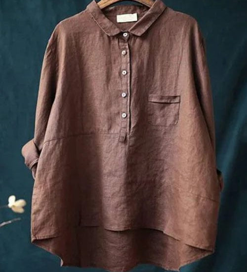 Elvie | Blusa de Linho Elegante para o Verão