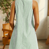 Luísa| Vestido Chique  Listrado