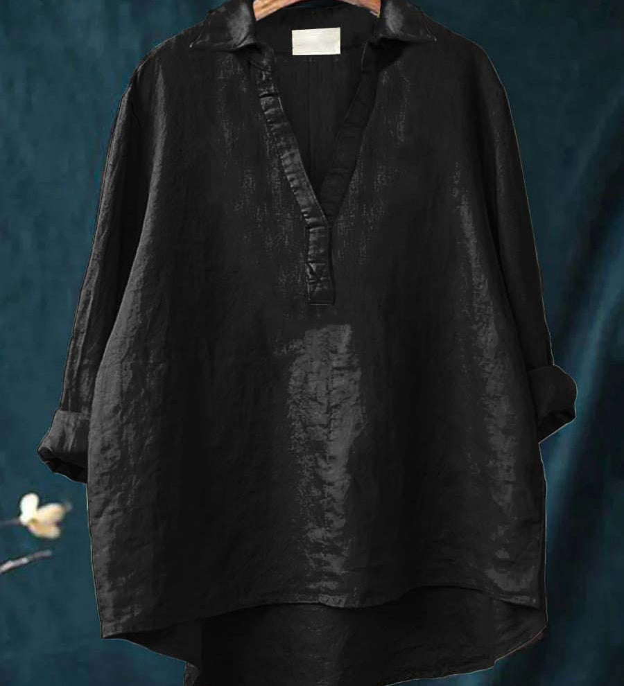Andrea | Blusa de Linho Elegante para o Verão