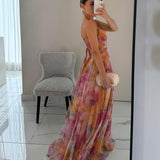 Éléonore | Vestido Longo Fluido Florido
