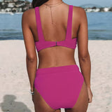 Hilde – Conjunto praia liso de cintura alta