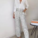 Isaline™ | Conjunto Elegante de Duas Peças com Blusa Oferecida