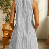 Luísa| Vestido Chique  Listrado