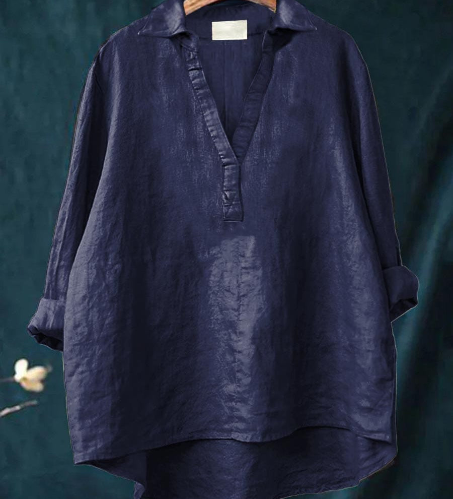 Andrea | Blusa de Linho Elegante para o Verão