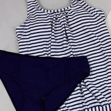 Conjunto de banho listrado