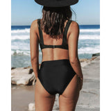Hilde – Conjunto praia liso de cintura alta
