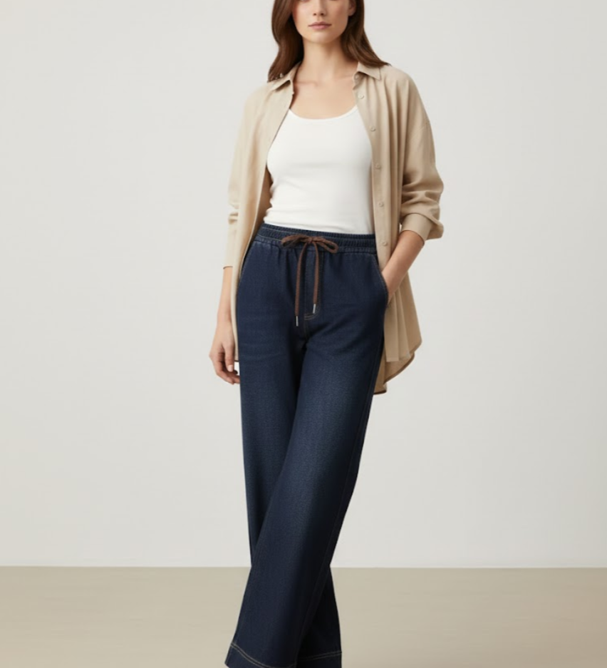 Hélène™ — Calças fluidas confortáveis estilo casual