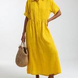 Lisandra — Vestido camisa fluido de verão