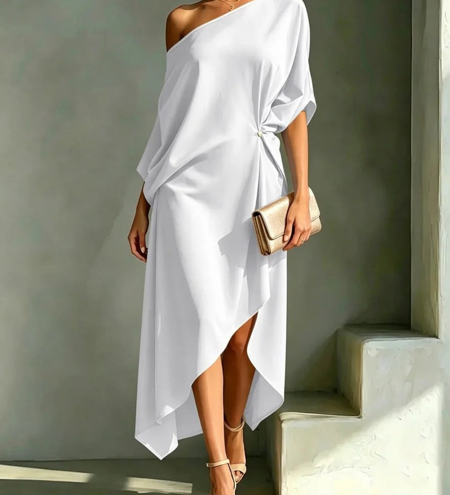 Camila | Vestido assimétrico elegante