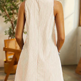 Luísa| Vestido Chique  Listrado