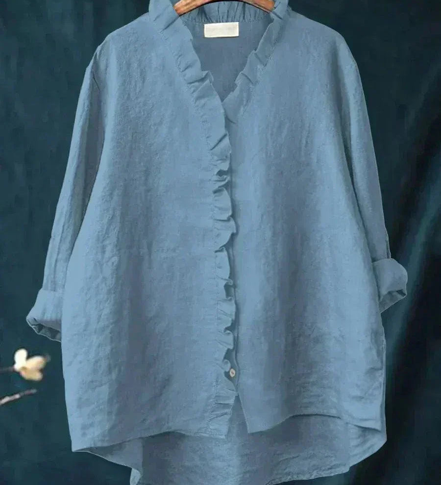 Eline | Blusa de Linho Elegante para o Verão