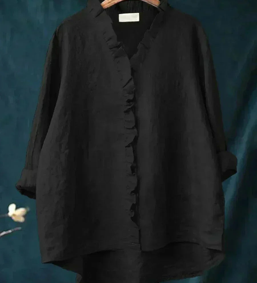 Eline | Blusa de Linho Elegante para o Verão